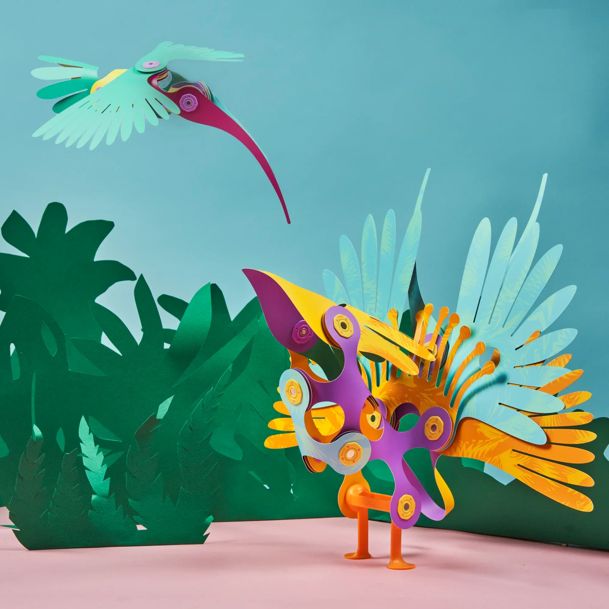 משחק הרכבה | Clixo Tropical Birds Pack - Image 4