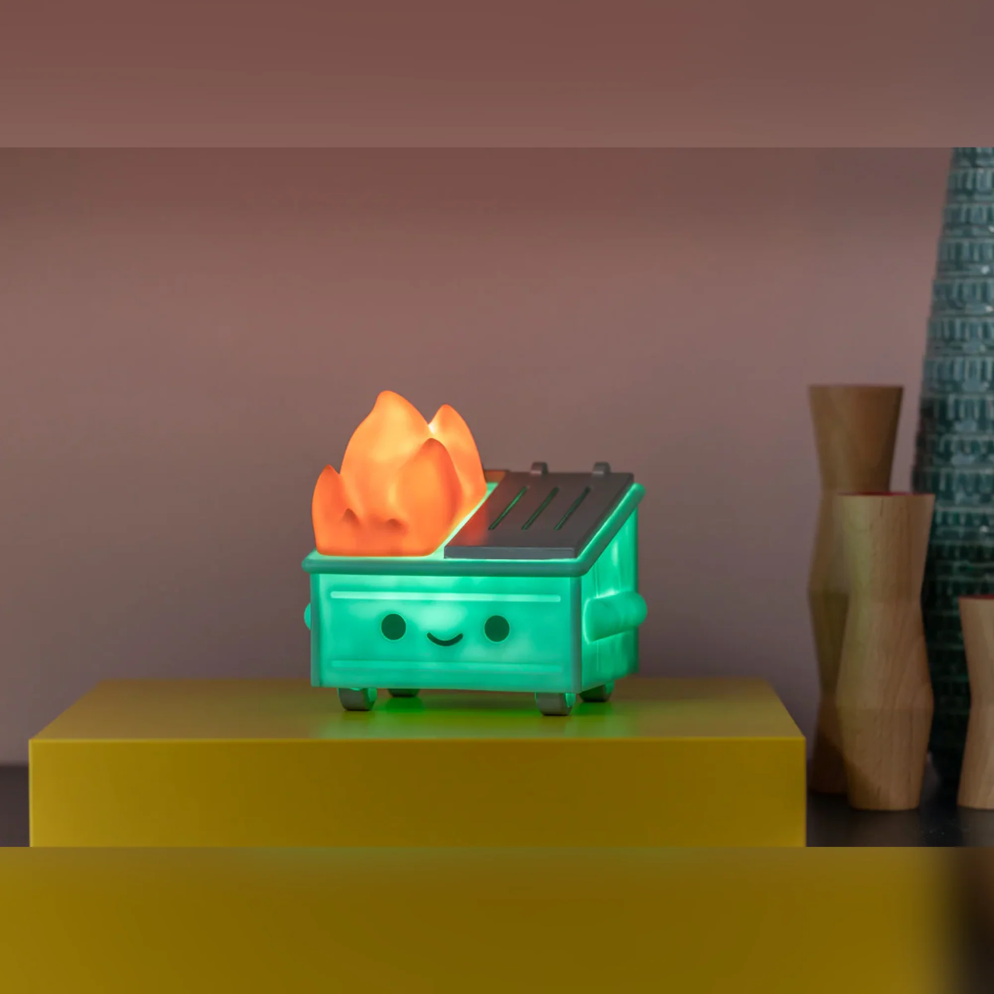 מנורת לילה | מזבלה בוערת - Dumpster Fire Night Light - Image 4