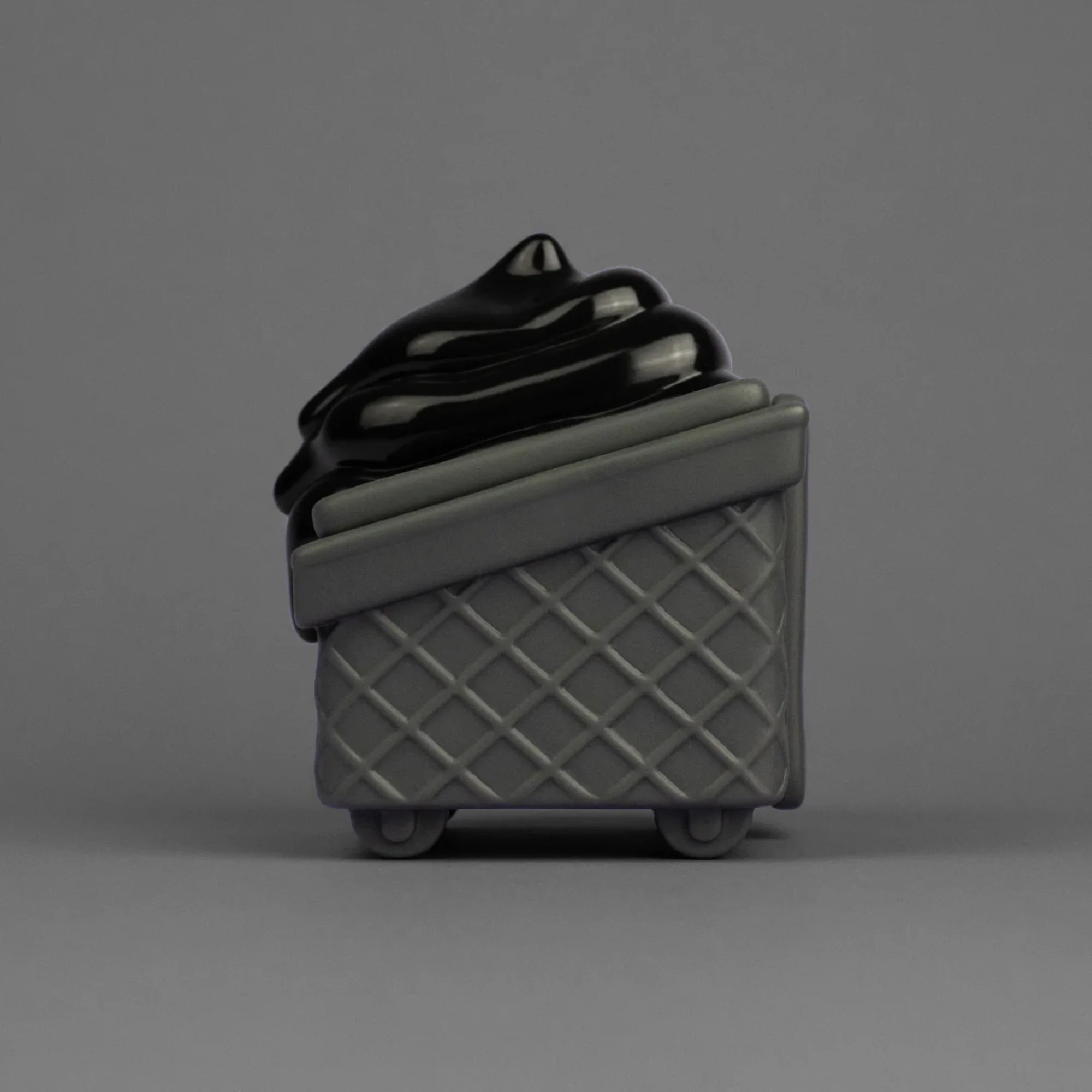 בובת אספנות | מהדורה מוגבלת - Charcoal Dumpster Fire Ice Cream - Image 4