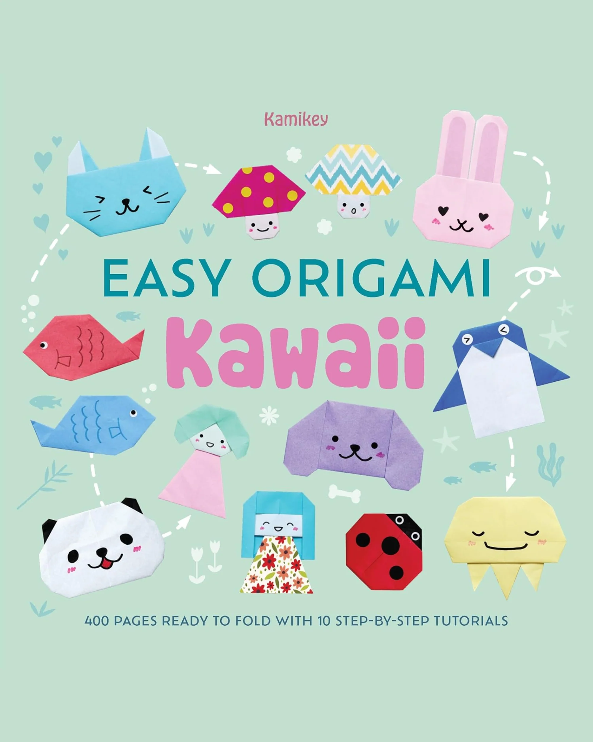 ערכת יצירה | Easy Origami Kawaii: 400 Pages Ready to Fold with 10 Step-By-Step Tutorials