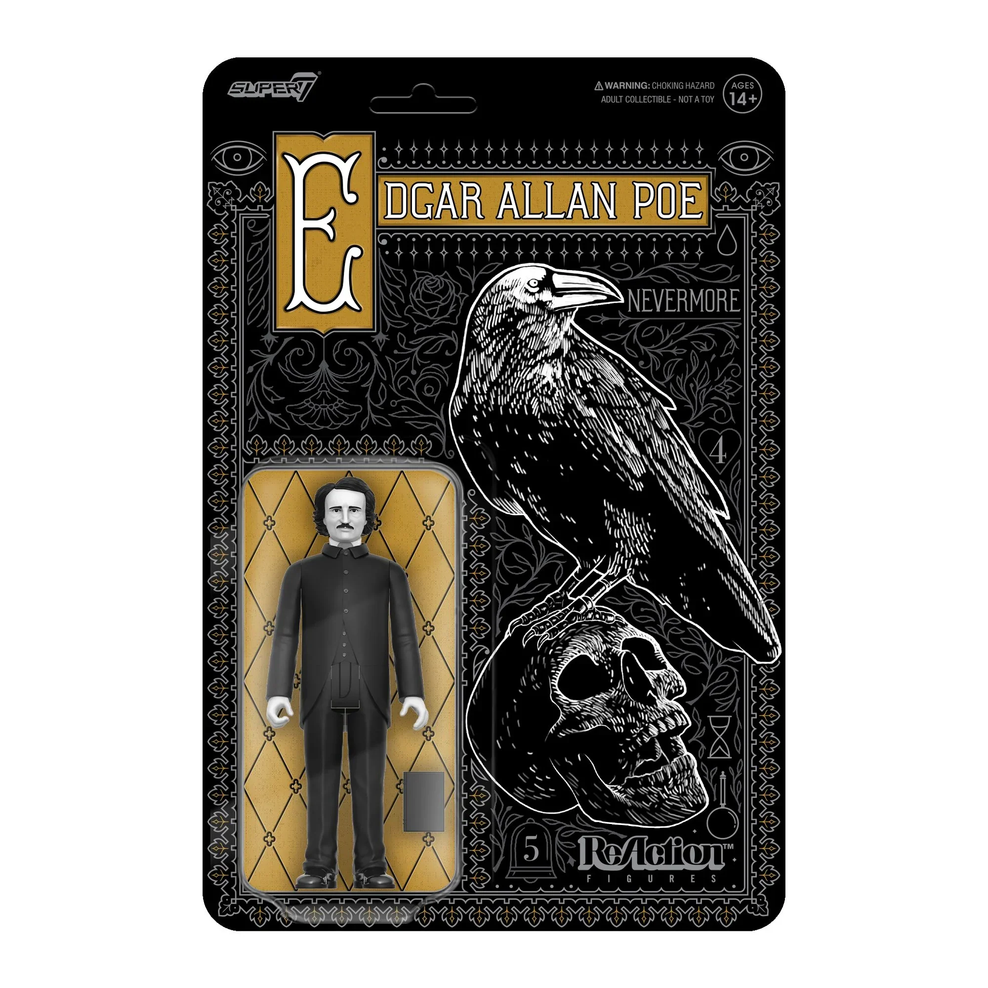 ריאקשן | Edgar Allan Poe (Greyscale)
