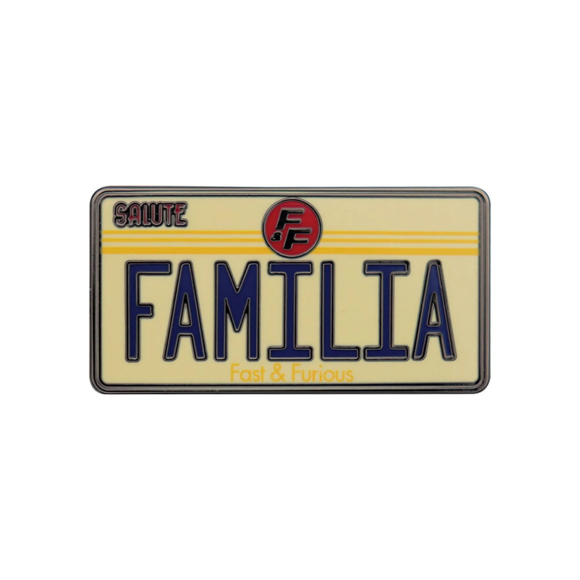 סיכה | Fast & Furious Familia License Plate Pin Badge - Image 3