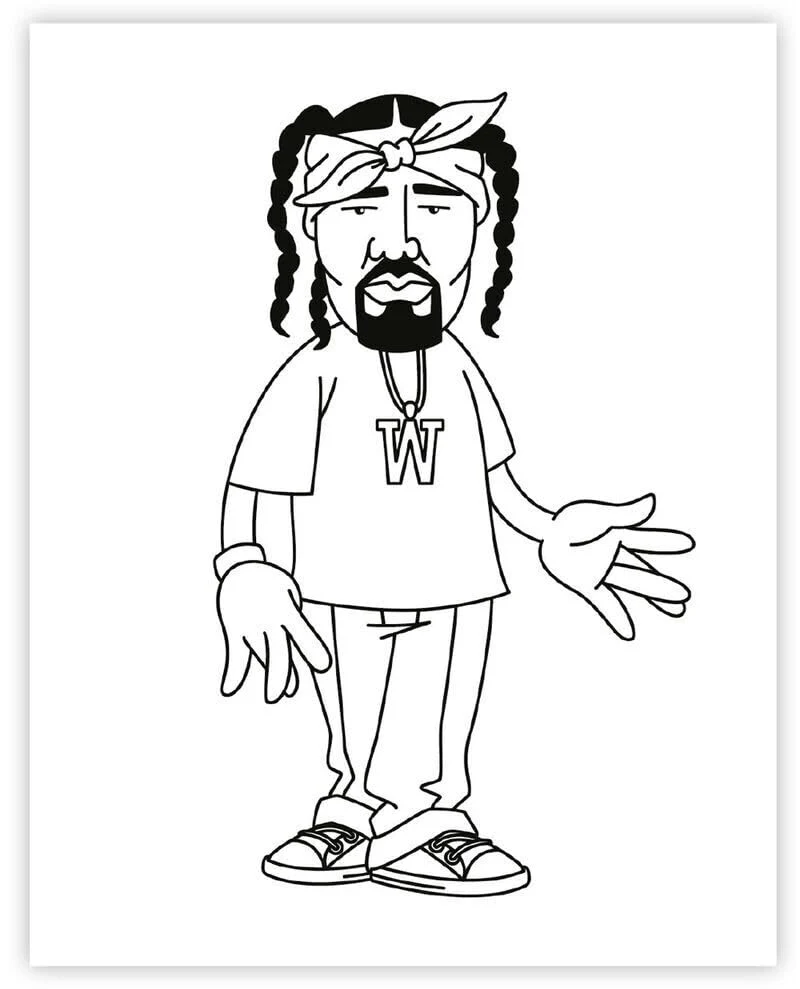 חוברת צביעה | Hip Hop Coloring Book West Coast - Image 6