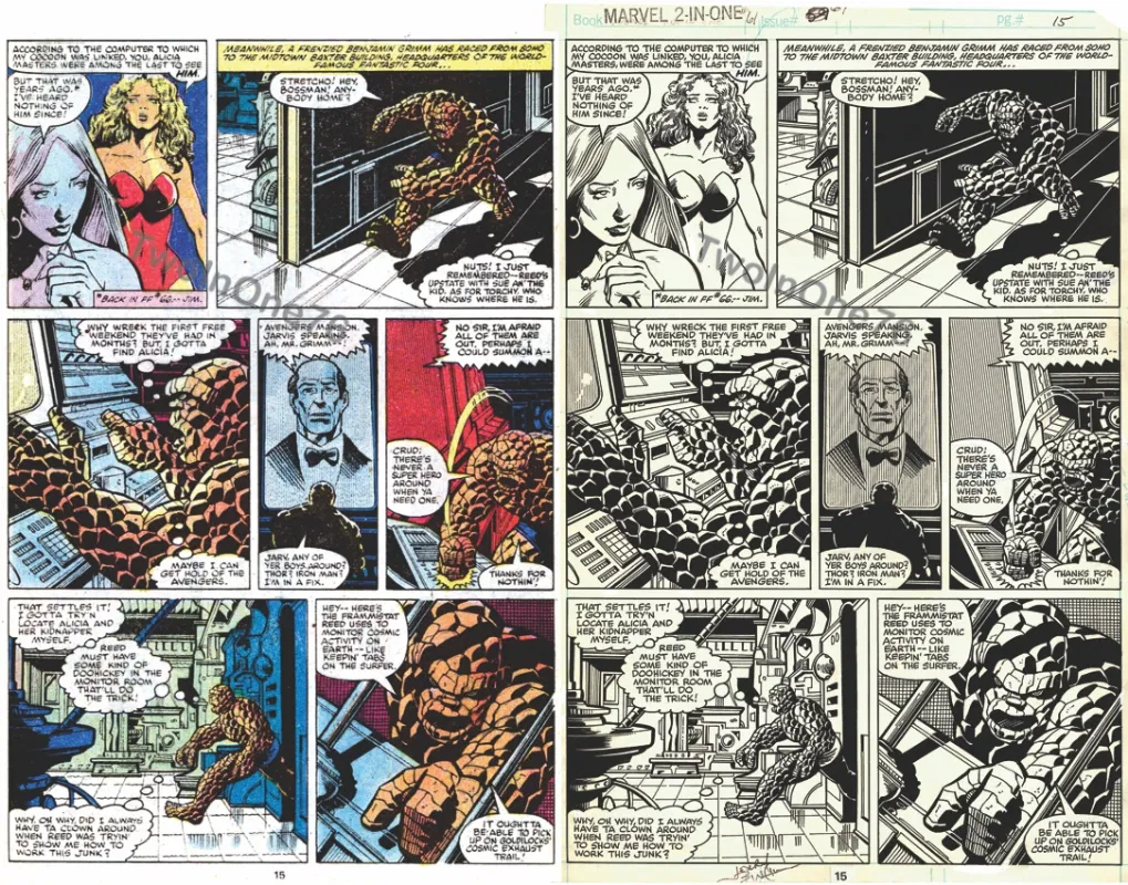 MARVEL TWO IN ONE # 61 The Thing and Starhawk | יד שנייה 1979 - Image 3