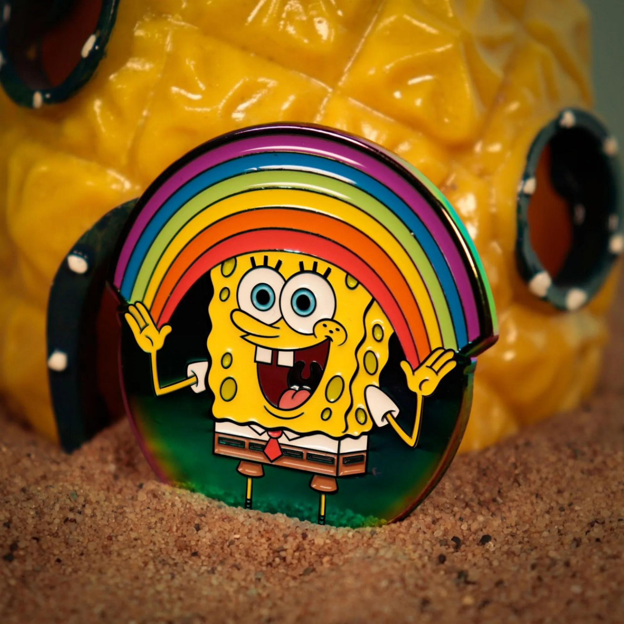 סיכה | SpongeBob SquarePants Rainbow Pin Badge - Image 2