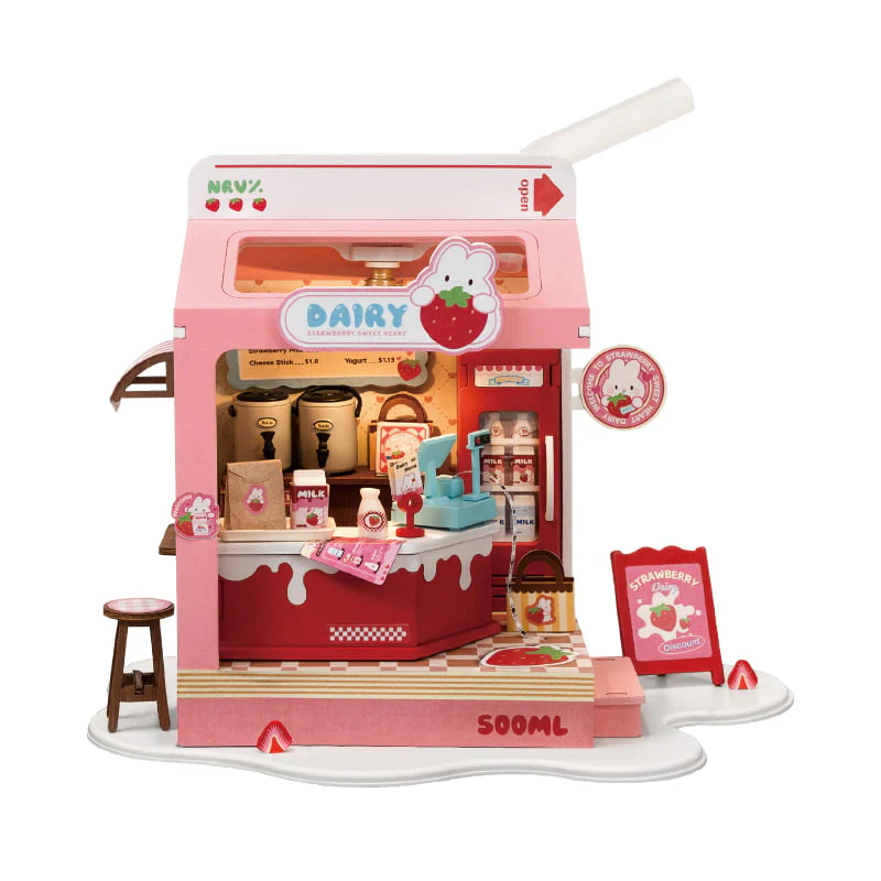 מיניאטורה | Strawberry Milk Box - Image 4