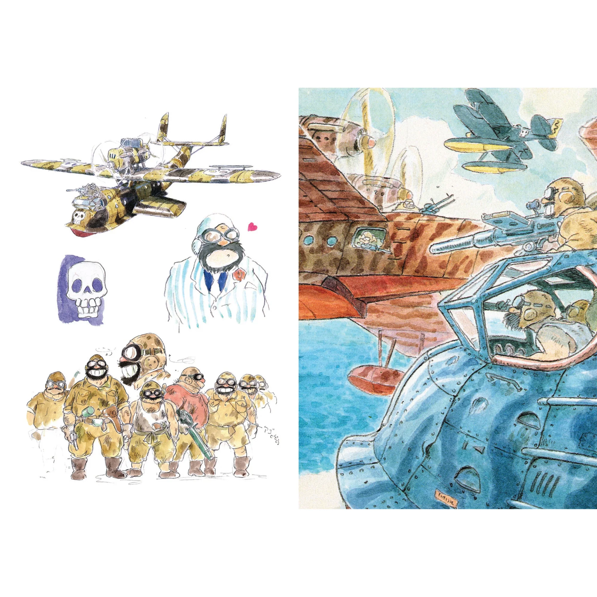 מחברת שורה מאוירת | Studio Ghibli's Porco Rosso Journal - Image 3