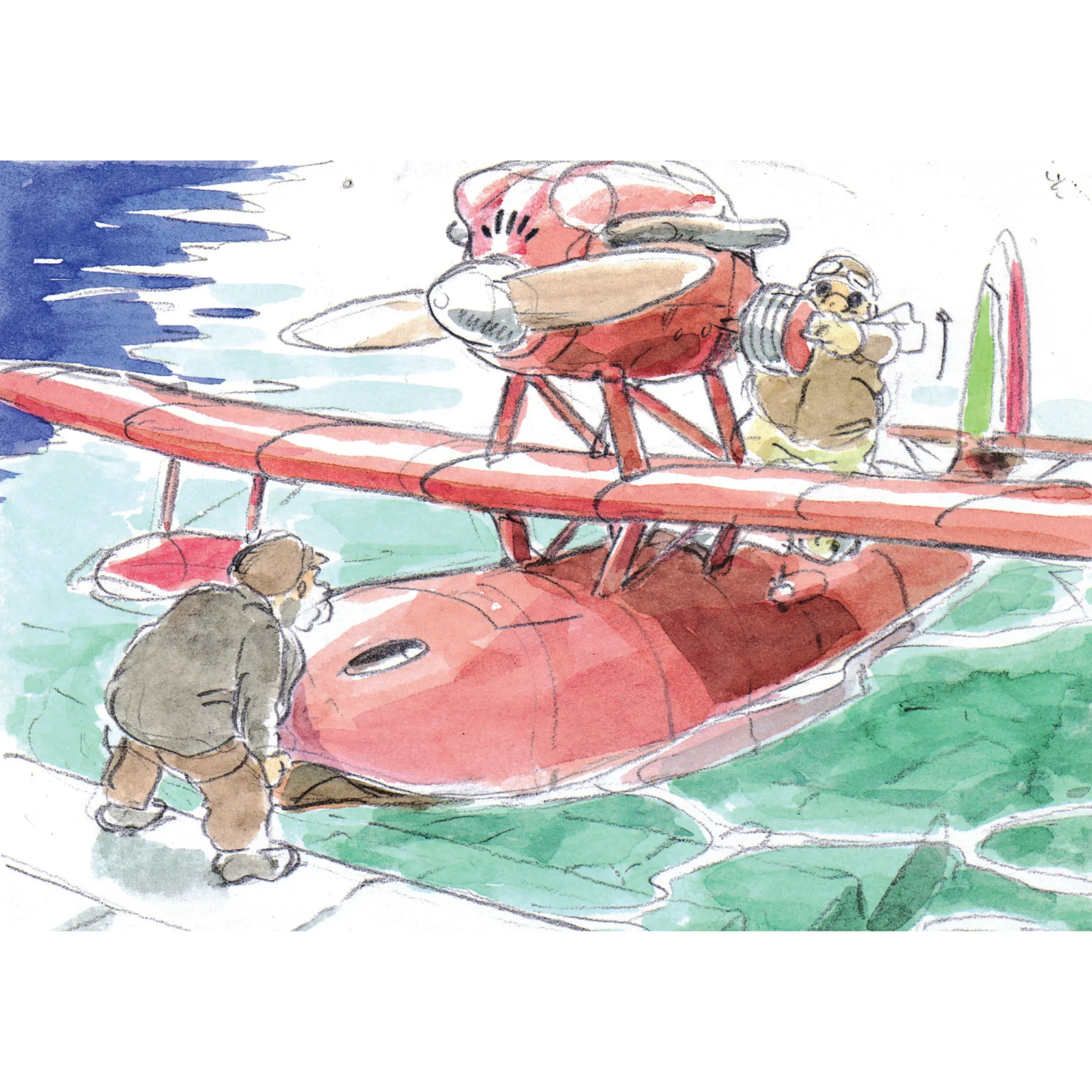 מחברת שורה מאוירת | Studio Ghibli's Porco Rosso Journal - Image 4
