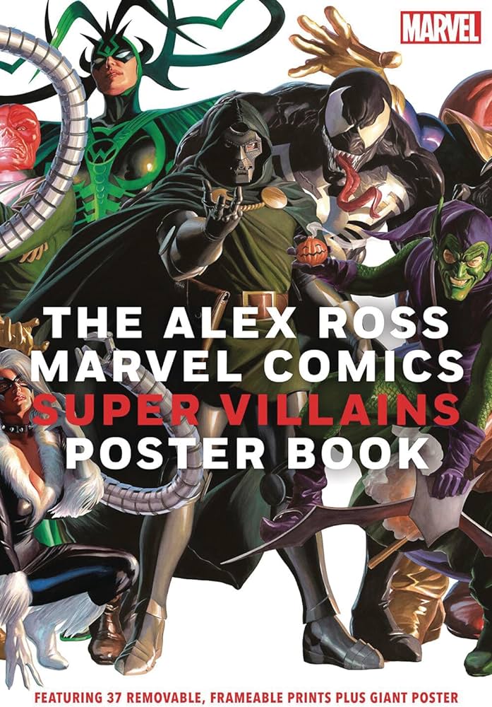 ספר פוסטרים | The Alex Ross Marvel Comics Super Villains Poster Book