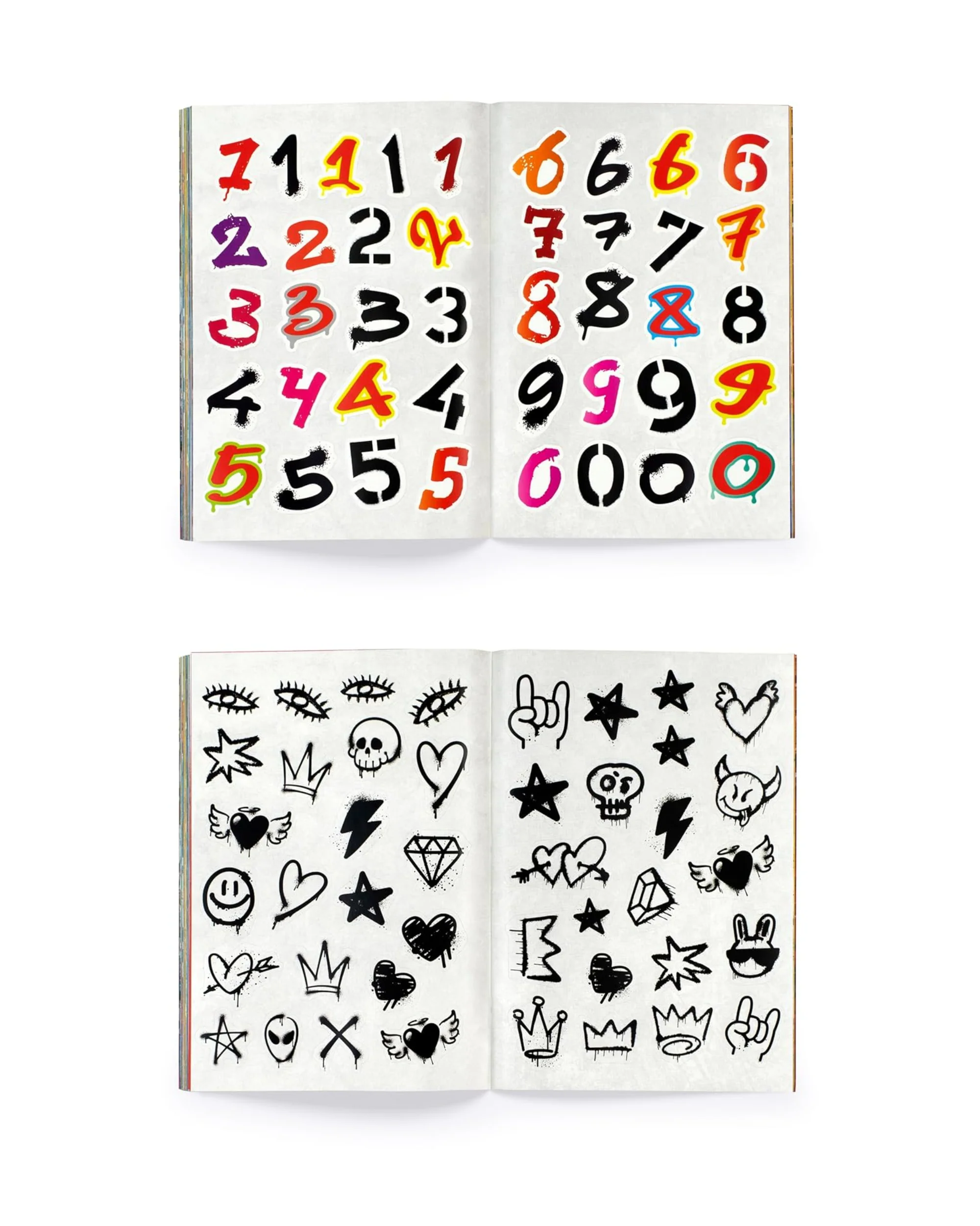 ספר מדבקות | The Graffiti Alphabet Sticker Book: Over 1000 stickers! - Image 3