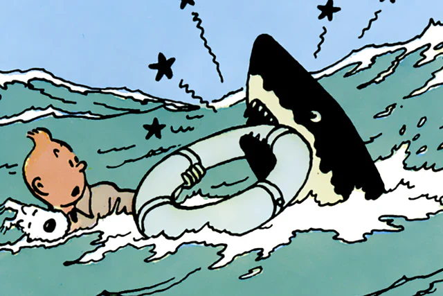 קומיקס | Tintin and the Lake of Sharks - Image 3