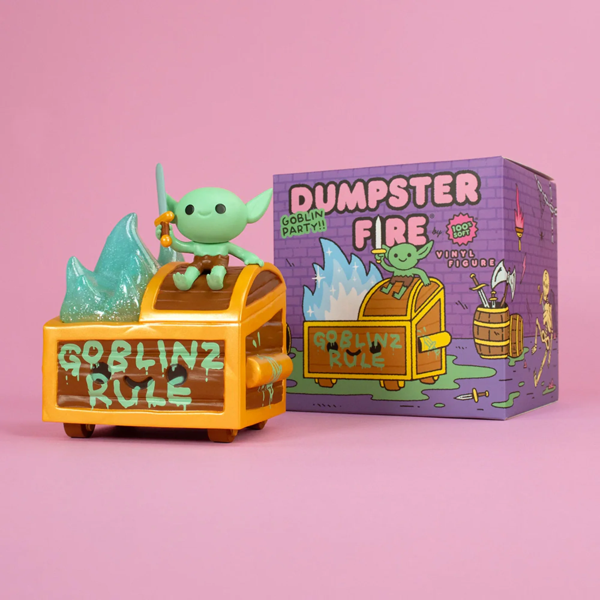 בובת אספנות | מהדורה מוגבלת - Wizard of Barge Dumpster Fire Vinyl Figure